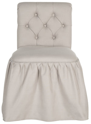 Safavieh Allie Vanity Chair - Chic Designer-Inspired Accent Chair With Classic Romance & Modern Comfort Taupe MCR4201A