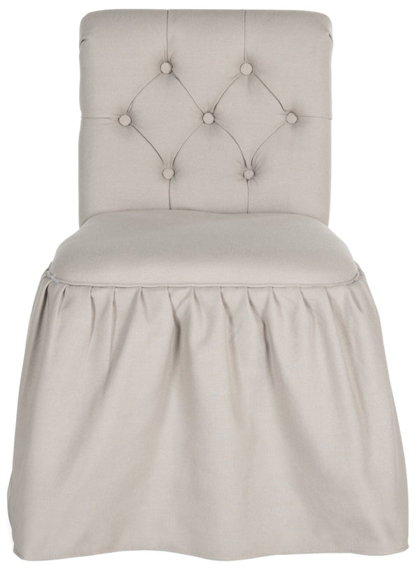 Safavieh Allie Vanity Chair - Chic Designer-Inspired Accent Chair With Classic Romance & Modern Comfort Taupe MCR4201A