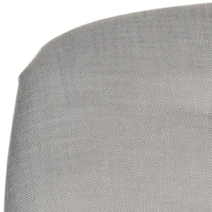 Safavieh Bell Vanity Chair - Chic Arctic Grey Upholstery With Taupe Piping, Modern Design For Stylish Spaces MCR4203B