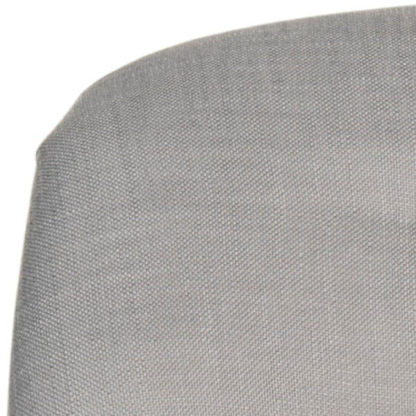 Safavieh Bell Vanity Chair - Chic Arctic Grey Upholstery With Taupe Piping, Modern Design For Stylish Spaces MCR4203B