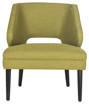 Safavieh Duffy Chair - Scandinavian-Inspired Accent With Sweet Pea Green Upholstery For Modern Comfort & Style MCR4205A