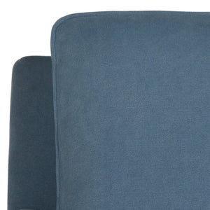 Safavieh Hollywood Glamorous Blue Acrylic Tufted Club Chair With Silver Nail Heads For Chic Living Spaces MCR4213B