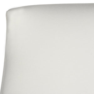 Safavieh Burbank Art Deco Club Chair In White - Elegant Cotton Upholstery & Acrylic Legs For Modern Spaces MCR4214A