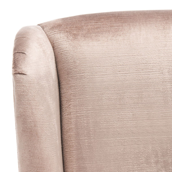 Safavieh Becall Velvet Dining Chair - Luxurious Dark Champagne Upholstery & Ergonomic Design For Comfort MCR4501A