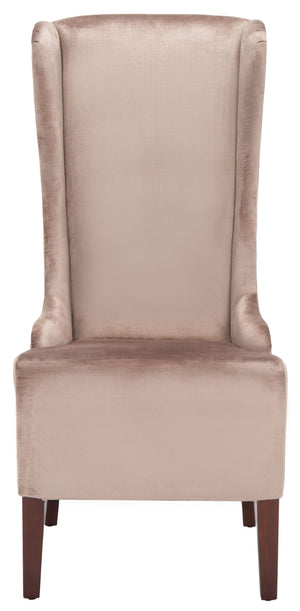 Safavieh Becall Velvet Dining Chair - Luxurious Dark Champagne Upholstery & Ergonomic Design For Comfort MCR4501A