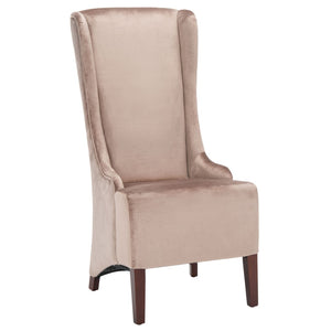 Safavieh Becall Velvet Dining Chair - Luxurious Dark Champagne Upholstery & Ergonomic Design For Comfort MCR4501A