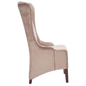 Safavieh Becall Velvet Dining Chair - Luxurious Dark Champagne Upholstery & Ergonomic Design For Comfort MCR4501A
