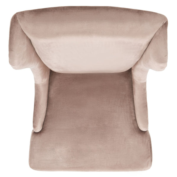 Safavieh Becall Velvet Dining Chair - Luxurious Dark Champagne Upholstery & Ergonomic Design For Comfort MCR4501A
