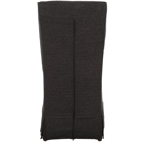 Safavieh Becall 20''H Slipcover Dining Chair - Elegant Cream Linen, Cherry Mahogany Legs For Timeless Style Grey MCR4501D