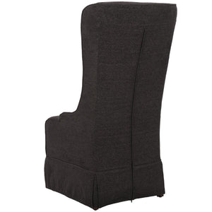 Safavieh Becall 20''H Slipcover Dining Chair - Elegant Cream Linen, Cherry Mahogany Legs For Timeless Style Grey MCR4501D