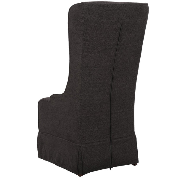 Safavieh Becall 20''H Slipcover Dining Chair - Elegant Cream Linen, Cherry Mahogany Legs For Timeless Style Grey MCR4501D