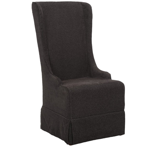 Safavieh Becall 20''H Slipcover Dining Chair - Elegant Cream Linen, Cherry Mahogany Legs For Timeless Style Grey MCR4501D