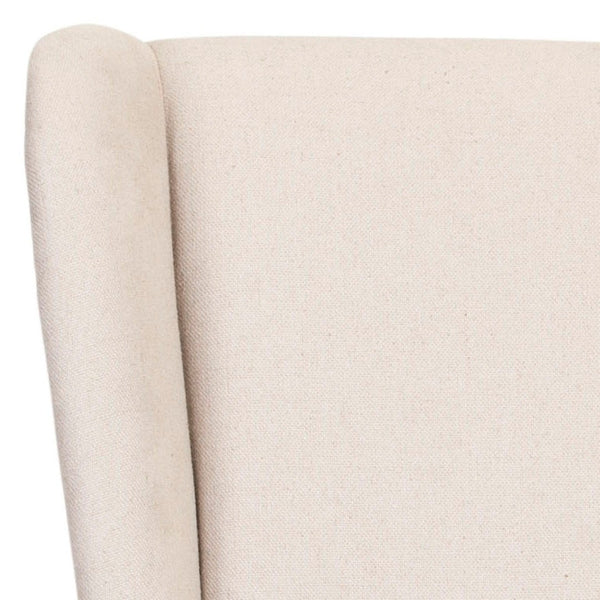 Safavieh Becall 20''H Taupe Linen Dining Chair With Silver Nailheads - Elegant Comfort For Your Space MCR4501F