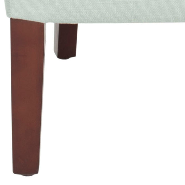 Safavieh Becall 20''H Slipcover Dining Chair - Elegant Cream Linen, Cherry Mahogany Legs For Timeless Style Seafoam Green MCR4501J