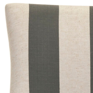 Safavieh Becca 19''H Stripe Linen Dining Chair With Nail-Head Trim - Elegant Support For Any Dining Space MCR4502H