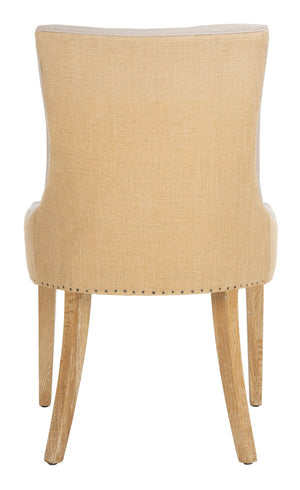 Safavieh Becca Two-Toned Linen Dining Chair - Elegant High Back With Nail Head Trim For Timeless Comfort MCR4502P