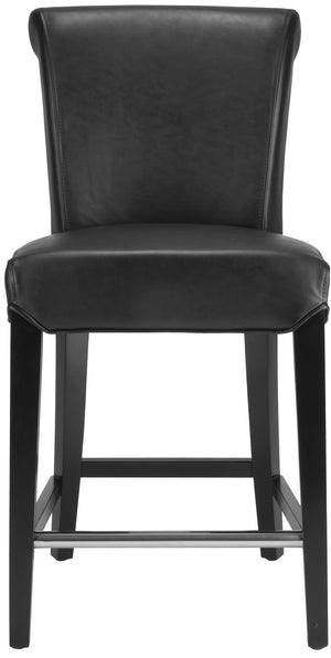 Safavieh Seth Counter Stool - Modern Classic Design With Ergonomic Support For Stylish Kitchens And Bars Black MCR4509A