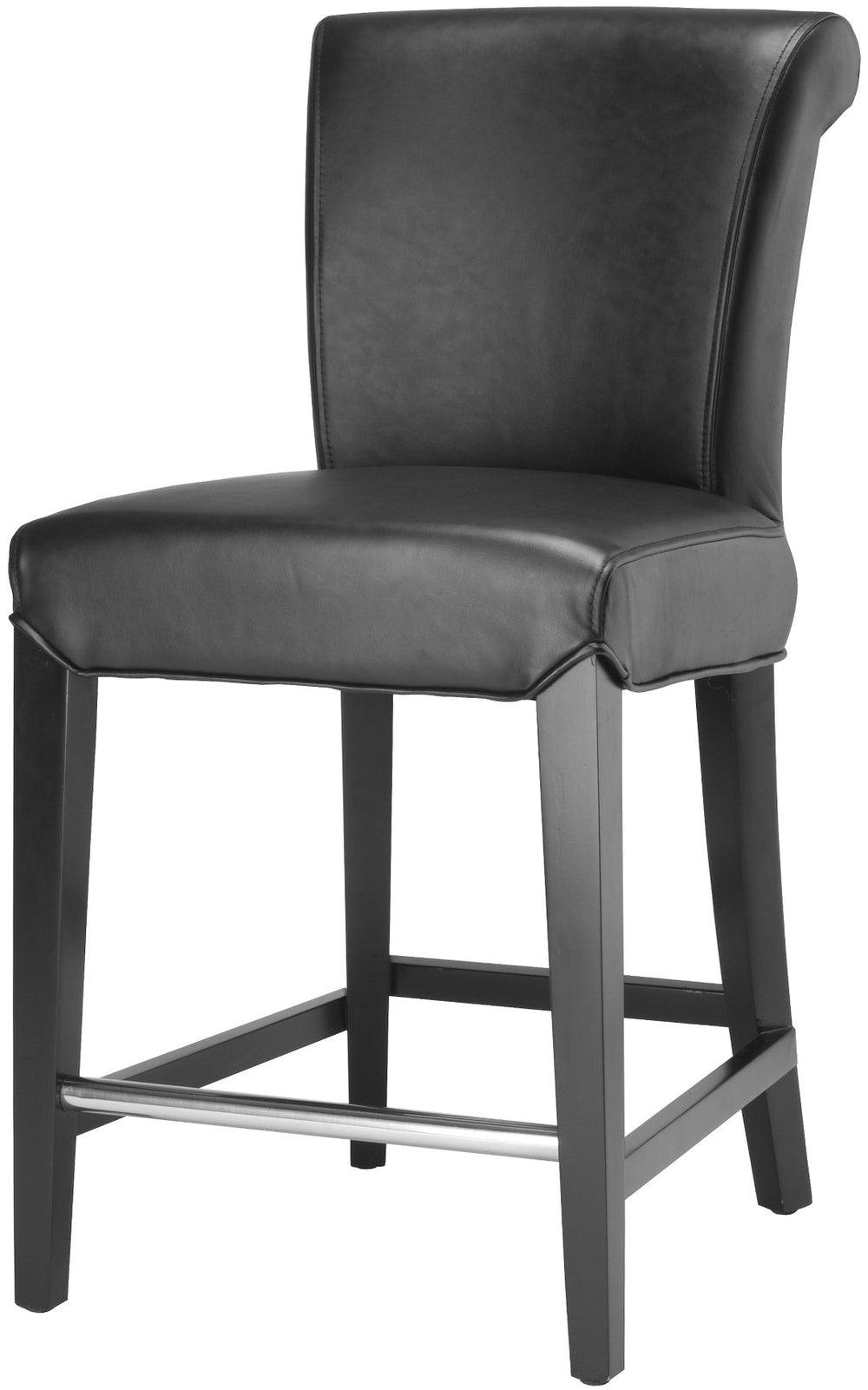 Safavieh Seth Counter Stool - Modern Classic Design With Ergonomic Support For Stylish Kitchens And Bars Black MCR4509A
