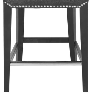 Safavieh Seth Counter Stool - Modern Classic Design With Ergonomic Support For Stylish Kitchens And Bars Black / Crocodile MCR4509E
