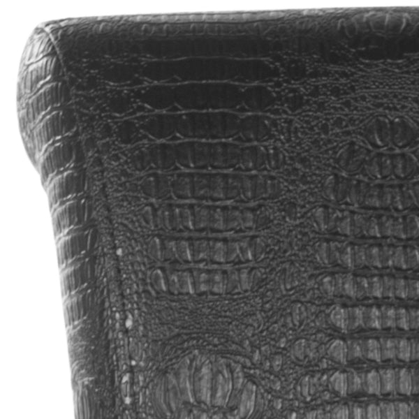 Safavieh Seth Counter Stool - Modern Classic Design With Ergonomic Support For Stylish Kitchens And Bars Black / Crocodile MCR4509E