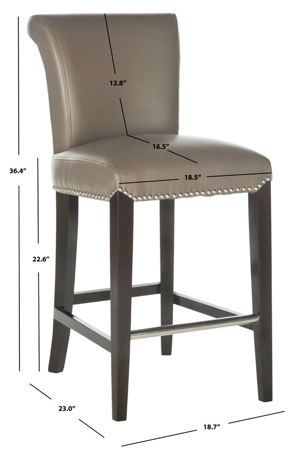 Safavieh Seth Counter Stool - Modern Classic Design With Ergonomic Support For Stylish Kitchens And Bars Clay MCR4509F