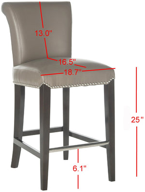 Safavieh Seth Counter Stool - Modern Classic Design With Ergonomic Support For Stylish Kitchens And Bars Clay MCR4509F