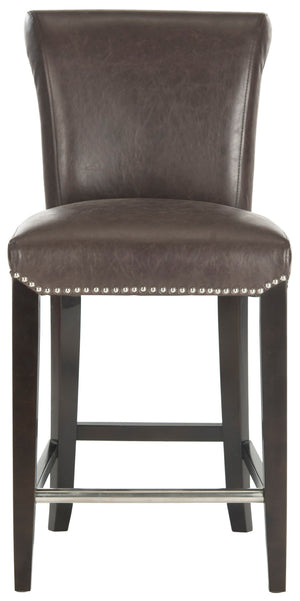 Safavieh Seth Counter Stool - Modern Classic Design With Ergonomic Support For Stylish Kitchens And Bars Antique Brown MCR4509G