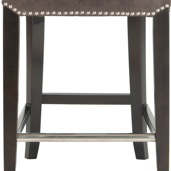 Safavieh Seth Counter Stool - Modern Classic Design With Ergonomic Support For Stylish Kitchens And Bars Antique Brown MCR4509G