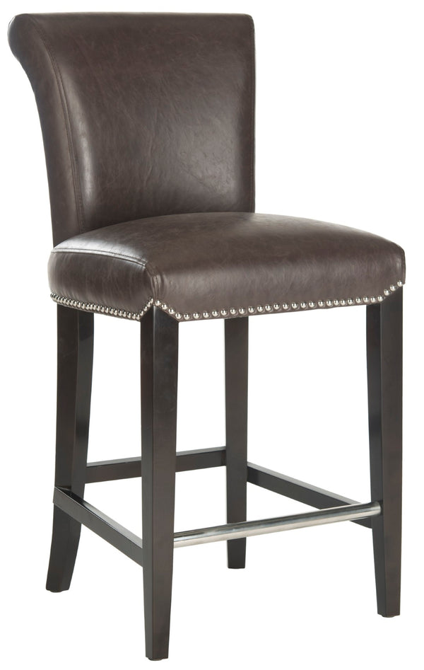 Safavieh Seth Counter Stool - Modern Classic Design With Ergonomic Support For Stylish Kitchens And Bars Antique Brown MCR4509G