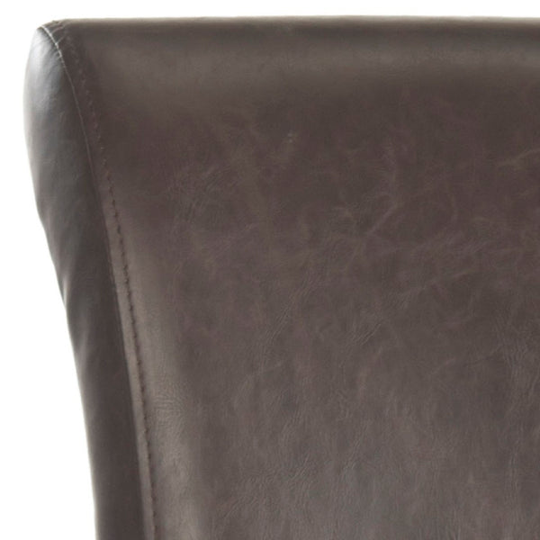 Safavieh Seth Counter Stool - Modern Classic Design With Ergonomic Support For Stylish Kitchens And Bars Antique Brown MCR4509G