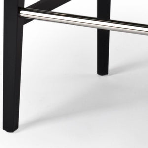 Safavieh Seth Bar Stool - Timeless Comfort And Style With Durable Birch Frame And Easy-Care Leather Upholstery Black MCR4510A