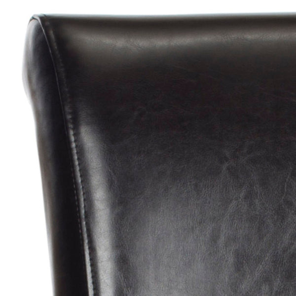 Safavieh Seth Bar Stool - Timeless Comfort And Style With Durable Birch Frame And Easy-Care Leather Upholstery Brown MCR4510B