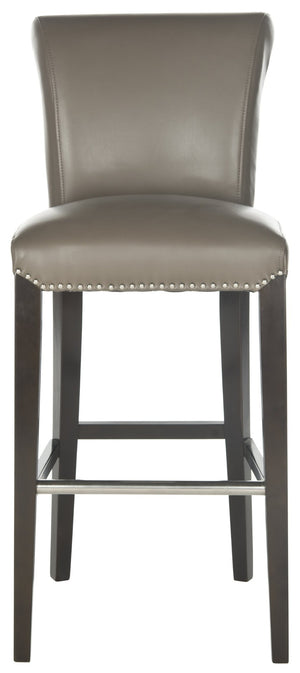 Safavieh Seth Bar Stool - Timeless Comfort And Style With Durable Birch Frame And Easy-Care Leather Upholstery Clay MCR4510F