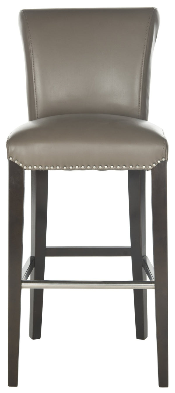 Safavieh Seth Bar Stool - Timeless Comfort And Style With Durable Birch Frame And Easy-Care Leather Upholstery Clay MCR4510F