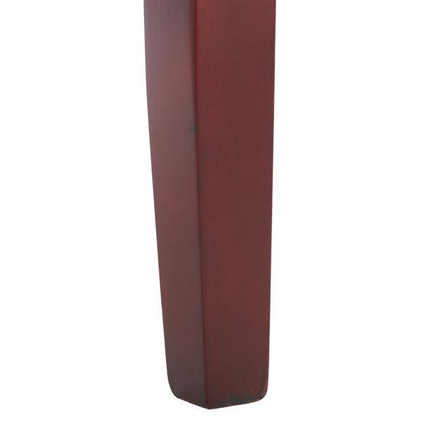 Safavieh Thompson 23.9" Cream Pu Leather Counter Stool With Cherry Mahogany Legs – Stylish & Comfortable Seating MCR4511A