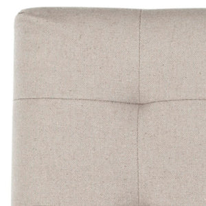 Safavieh Thompson Elegant Linen Counter Stool With Silver Nailhead Accents For Stylish Kitchen Seating Taupe MCR4511B