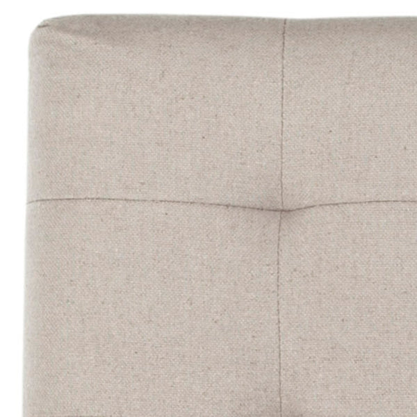 Safavieh Thompson Elegant Linen Counter Stool With Silver Nailhead Accents For Stylish Kitchen Seating Taupe MCR4511B