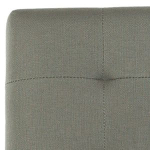 Safavieh Thompson Elegant Linen Counter Stool With Silver Nailhead Accents For Stylish Kitchen Seating Seamist MCR4511C