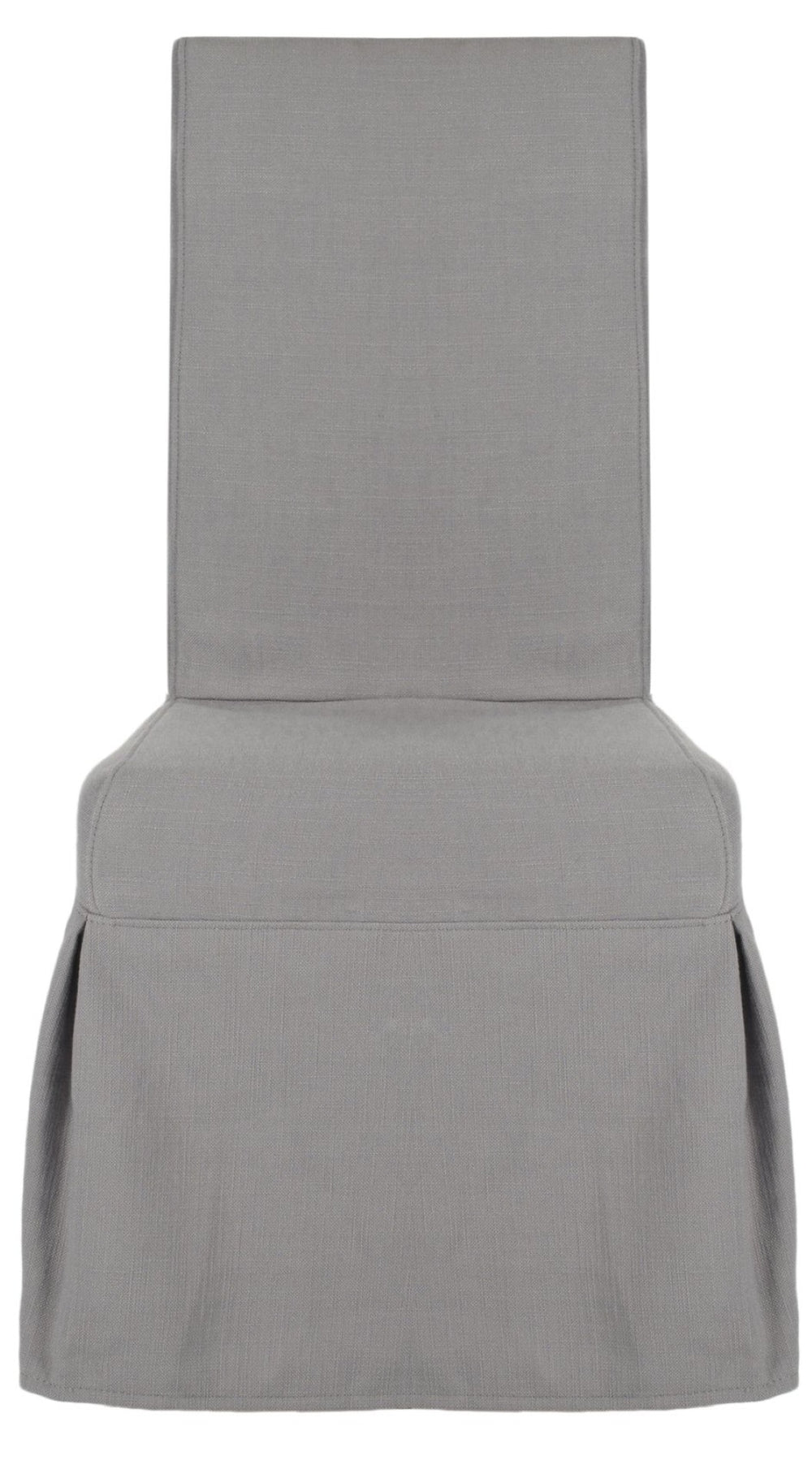 Safavieh ADRIANNA Slipcover Chair in Arctic Grey - Elegant Design, Durable Comfort for Dining & Living Spaces MCR4521B-SET2