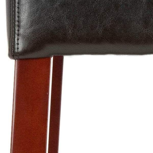 Safavieh Benson Leather Barstool – Mid-Century Modern Design, Brown Bicast Leather, No Assembly Needed! MCR4530A