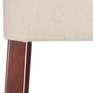 Safavieh Benson Fabric Barstool - Mid-Century Modern Style, Taupe Upholstery, No Assembly, Perfect For Small Spaces! MCR4530B