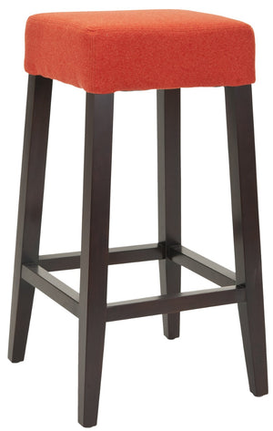 Safavieh Benson Barstool - Stylish Burnt Orange Upholstered Seating For Mid-Century & Contemporary Spaces MCR4530C