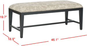 Safavieh Zambia Bench Taupe And Beige Print  Mcr4533e