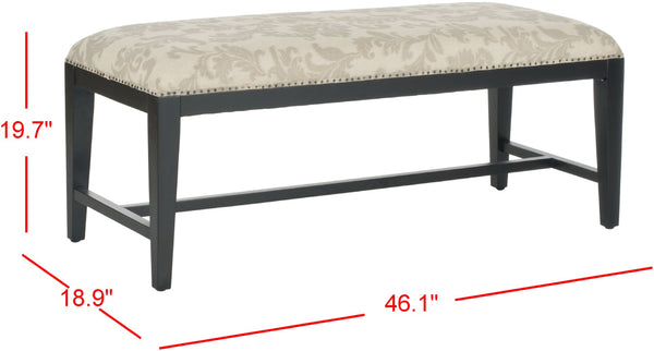 Safavieh Zambia Bench Taupe And Beige Print  Mcr4533e