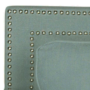 Safavieh Karsen Club Chair - Elegant Roll-Arm Accent With Silver Nailhead Trim And Plush Cushions For Comfort Sky Blue MCR4534C