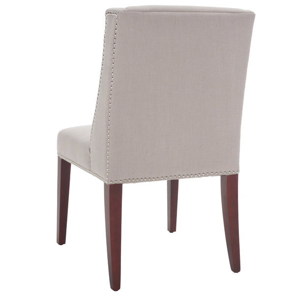 Safavieh Lauren Side Chair In Taupe - Elegant Design For Modern Dining Spaces, Comfortable & Stylish Seating Taupe  Mcr4535a