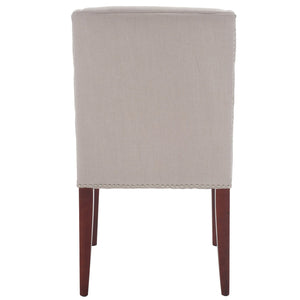 Safavieh Lauren Side Chair In Taupe - Elegant Design For Modern Dining Spaces, Comfortable & Stylish Seating Taupe  Mcr4535a