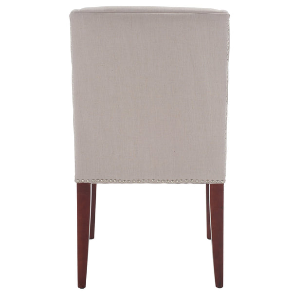 Safavieh Lauren Side Chair In Taupe - Elegant Design For Modern Dining Spaces, Comfortable & Stylish Seating Taupe  Mcr4535a