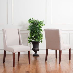 Safavieh Lauren Side Chair In Taupe - Elegant Design For Modern Dining Spaces, Comfortable & Stylish Seating Taupe  Mcr4535a