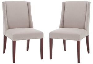 Safavieh Lauren Side Chair In Taupe - Elegant Design For Modern Dining Spaces, Comfortable & Stylish Seating Taupe  Mcr4535a